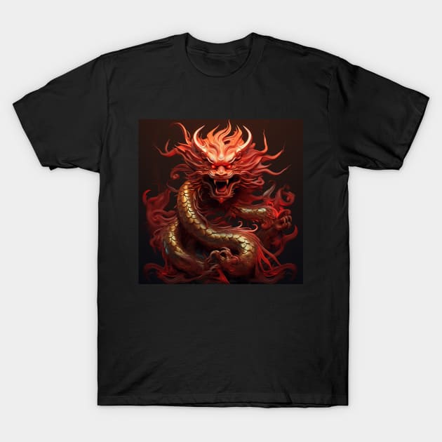 Year of the Dragon 2024 Zodiac Lunar T-Shirt by FrogandFog